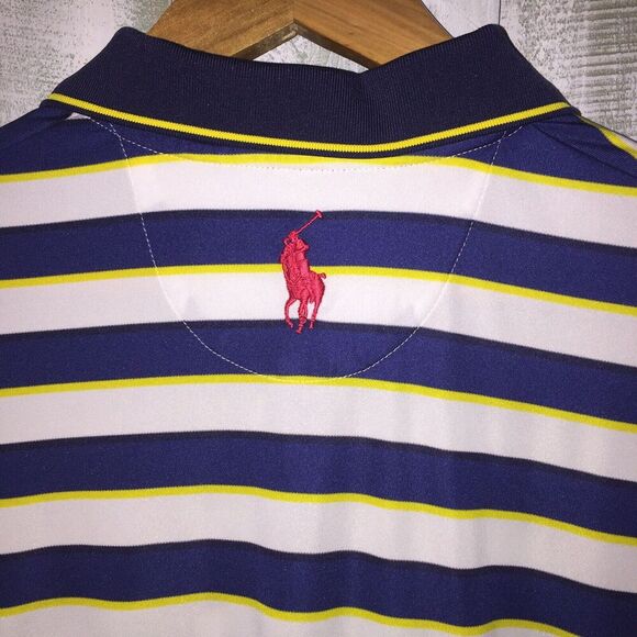 Polo Ralph Lauren Polo Shirt Mens M US Open Winged Foot 2020 Men’s Wicking - Picture 8 of 11
